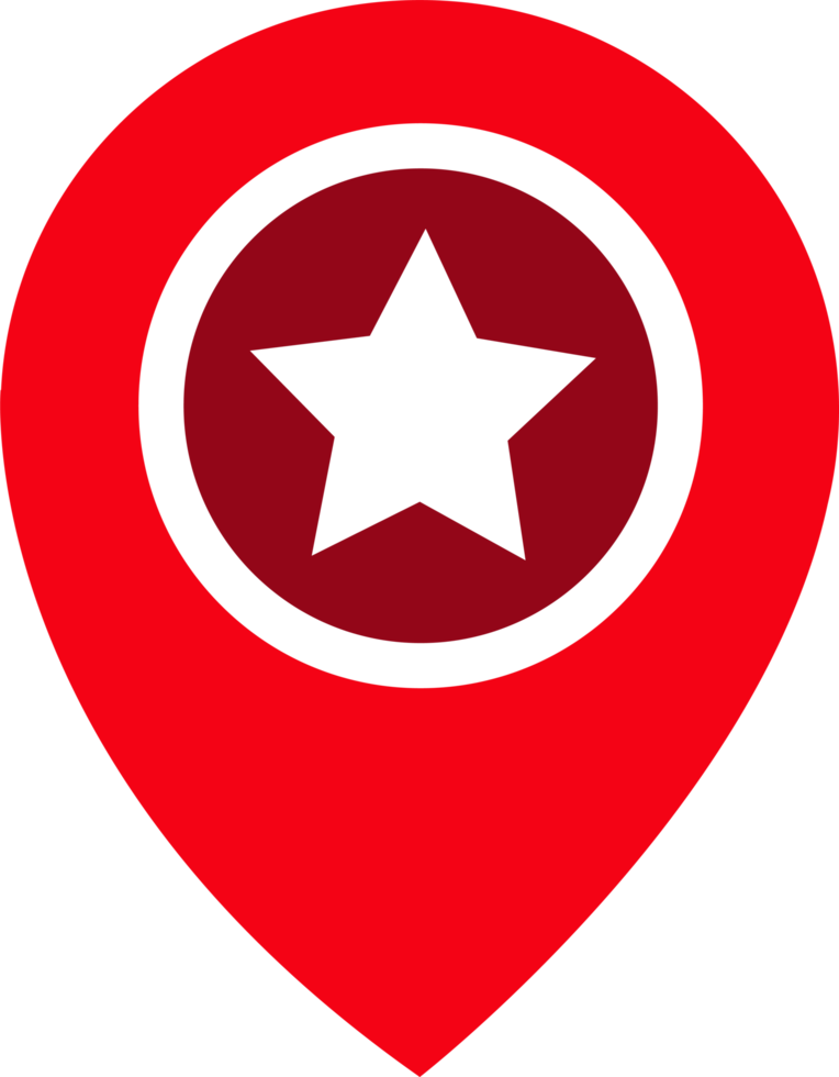 Pin location icon sign symbol design png