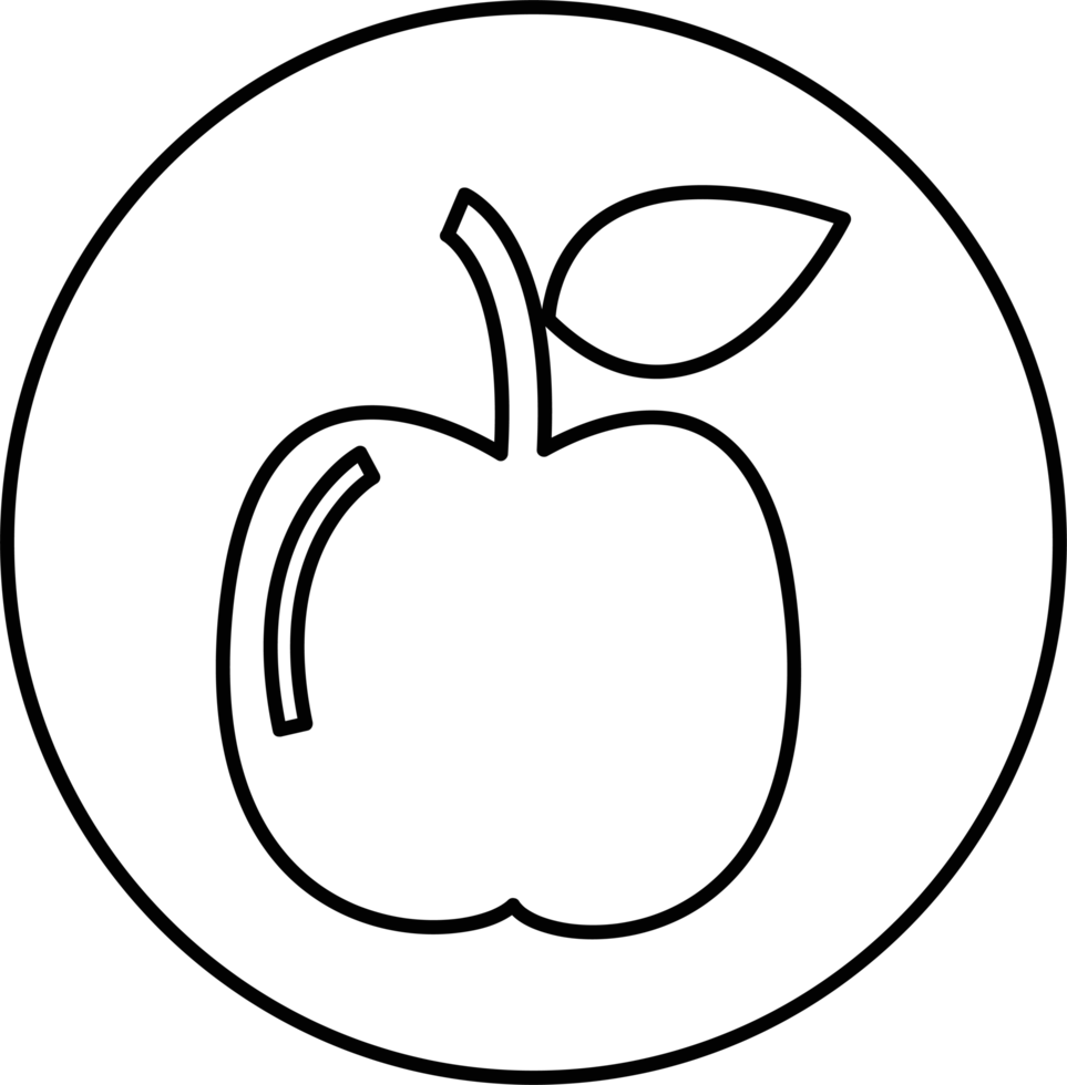 äpple ikon tecken symbol design png