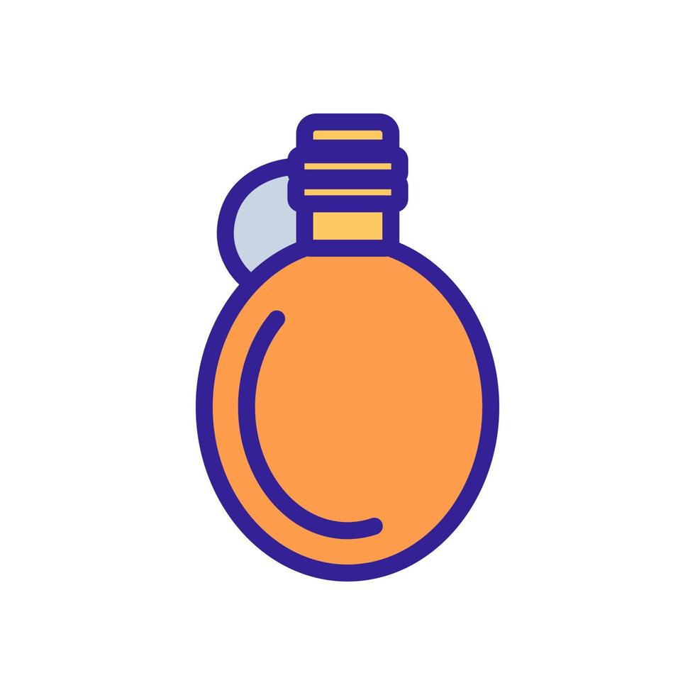 Flask water icon vector. Isolated contour symbol illustration vector