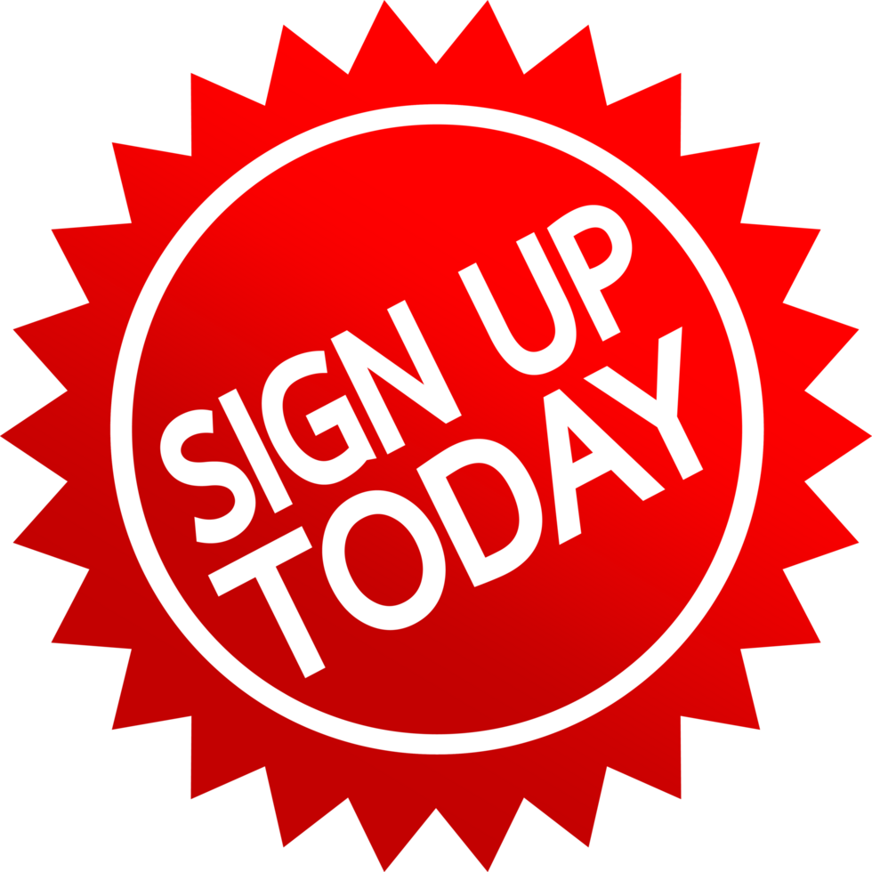 Sign up  button sign design png