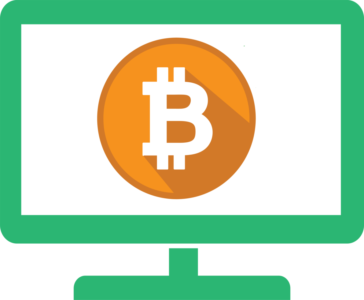 bitcoin pictogram teken symbool ontwerp png