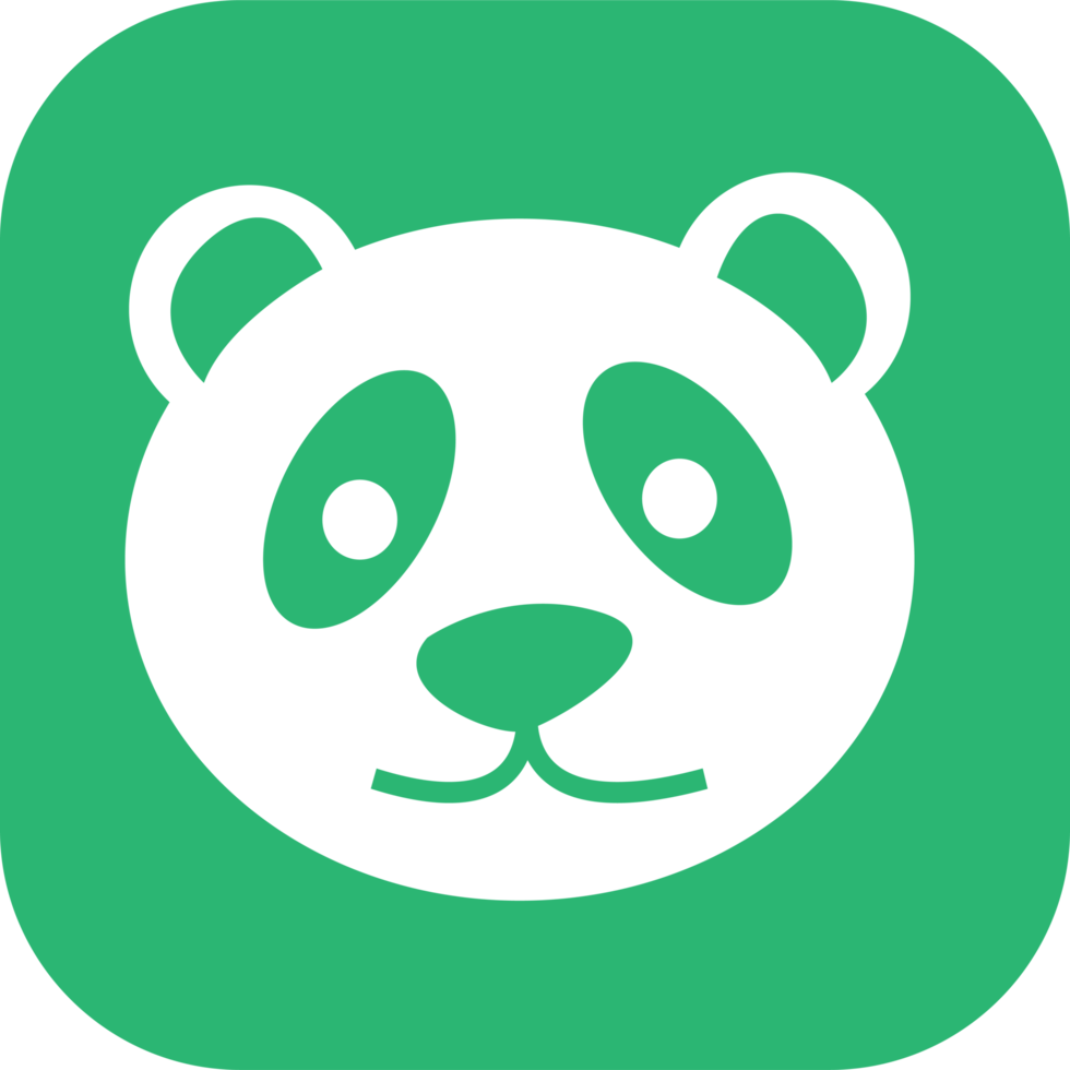 Panda icon Cartoon character cute design png