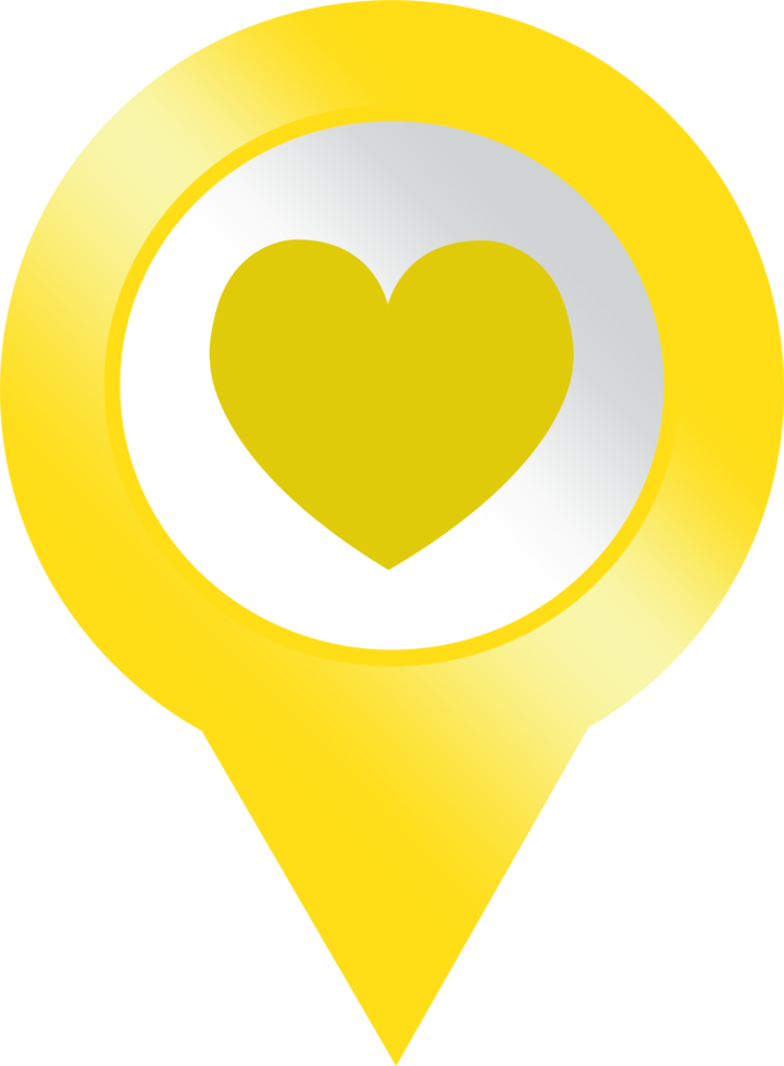 diseño de símbolo de signo de icono de pin de ubicación png