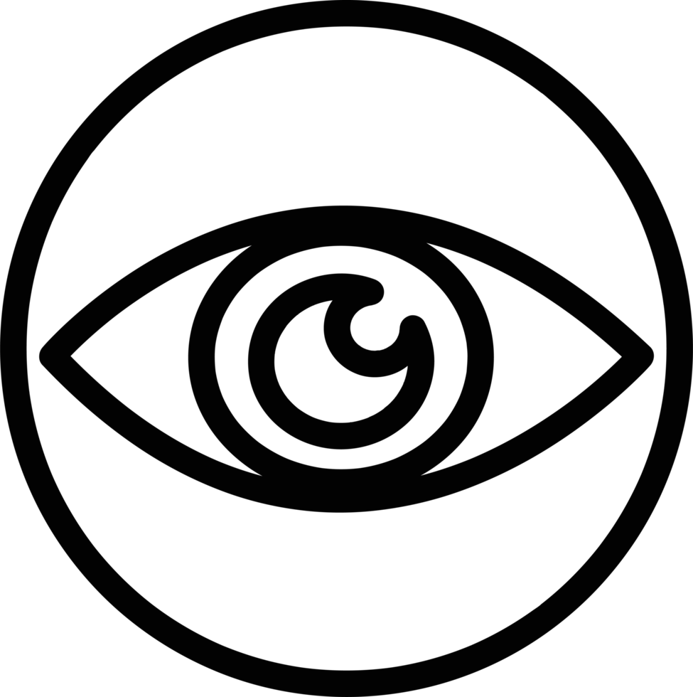 diseño de símbolo de signo de icono de ojo png