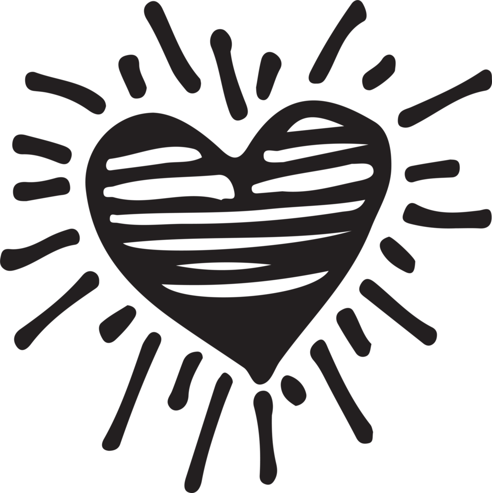 Hand drawn Heart icon sign symbol design 10147404 PNG