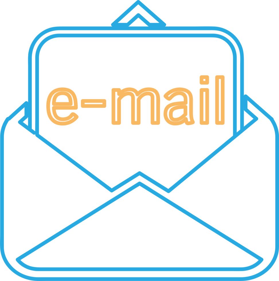 Email and mail icon sign symbol design png