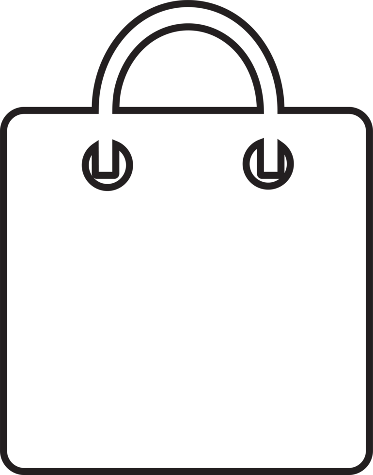 Shopping bag icon Sale package sign design png