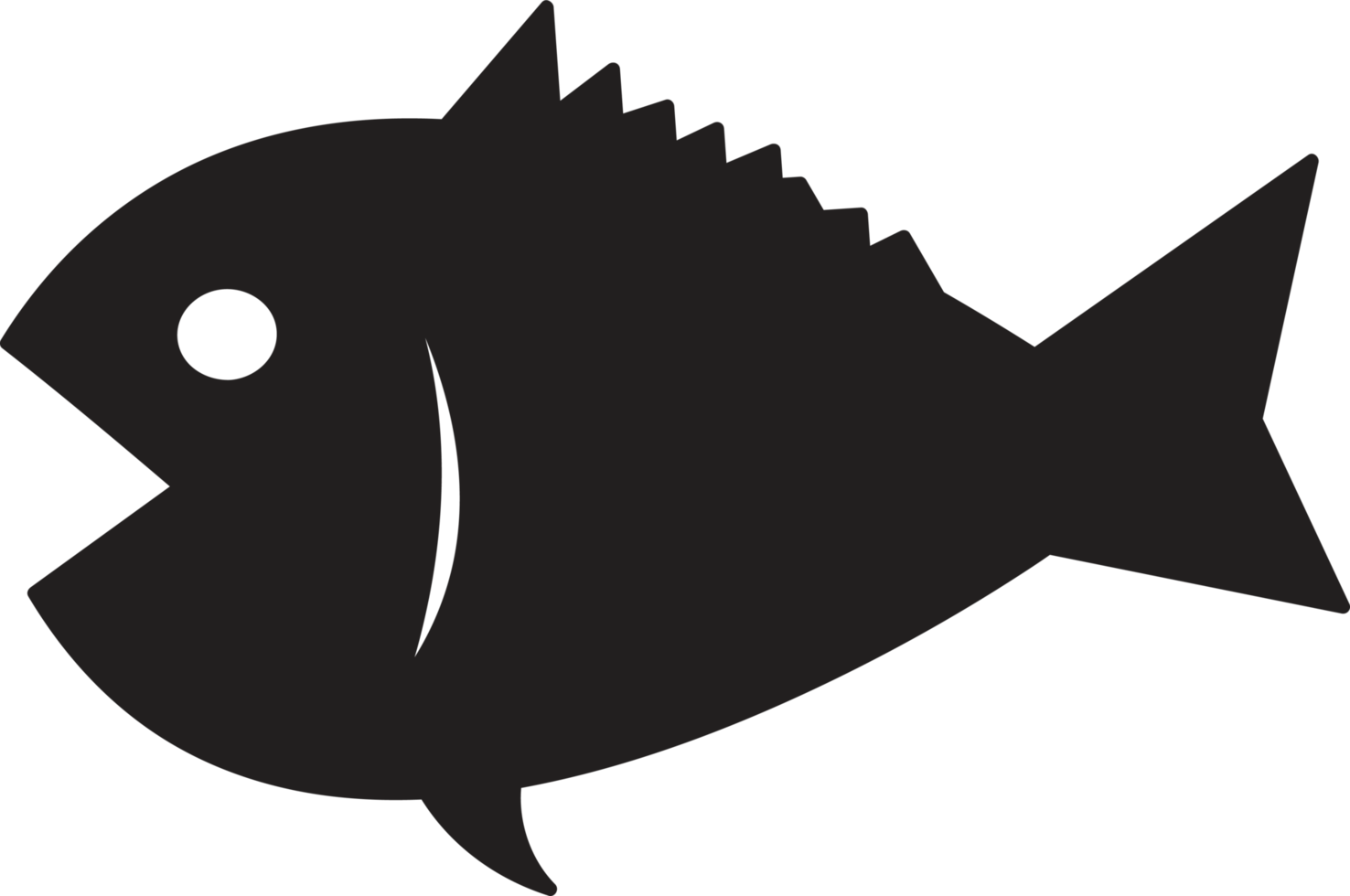 große Fische fressen kleine Fischikone png