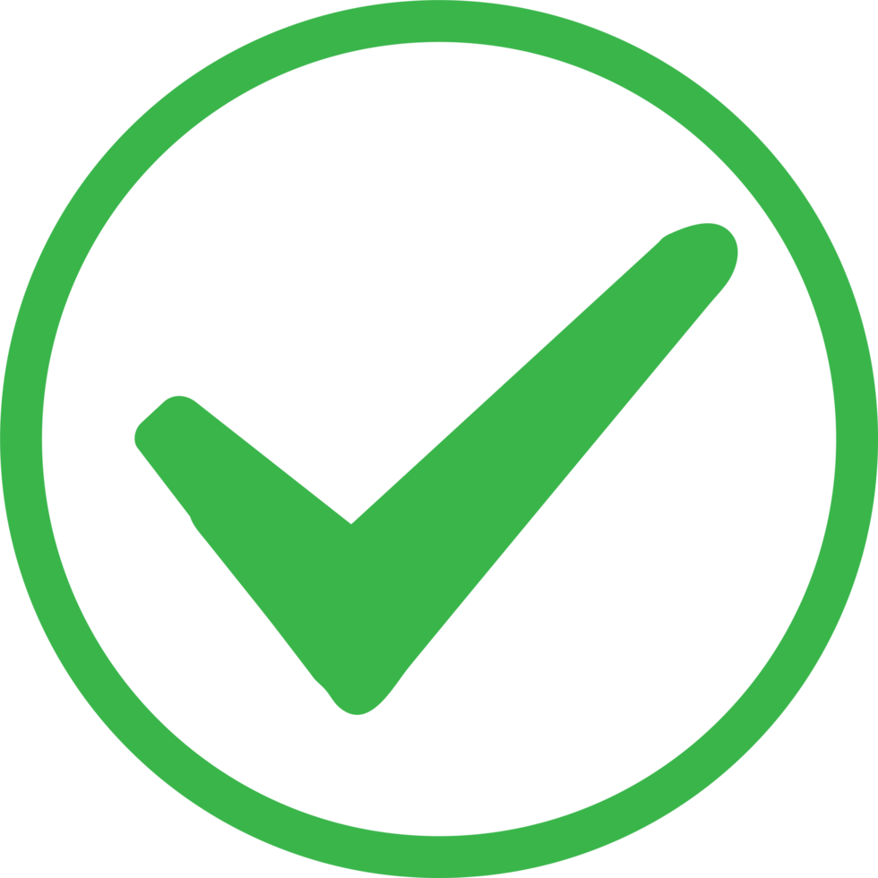 Tick icon accept approve sign design png