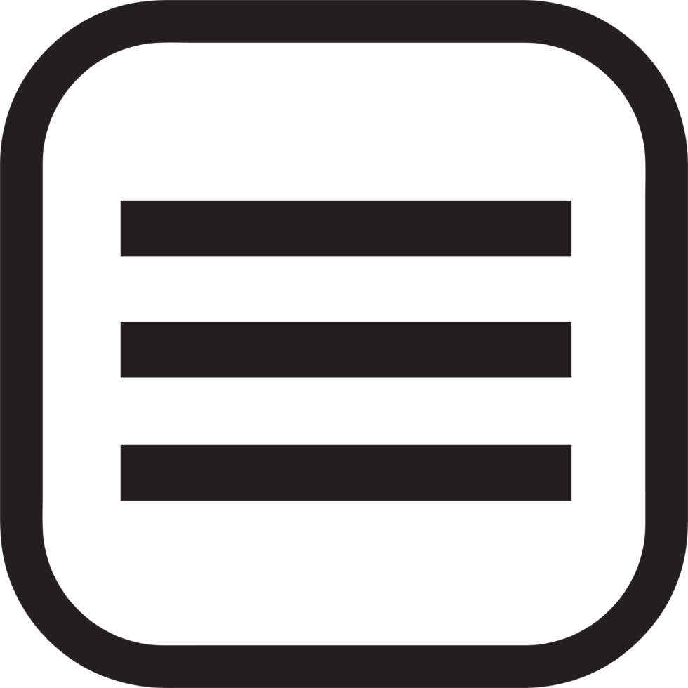 App menu icon sign symbol design png