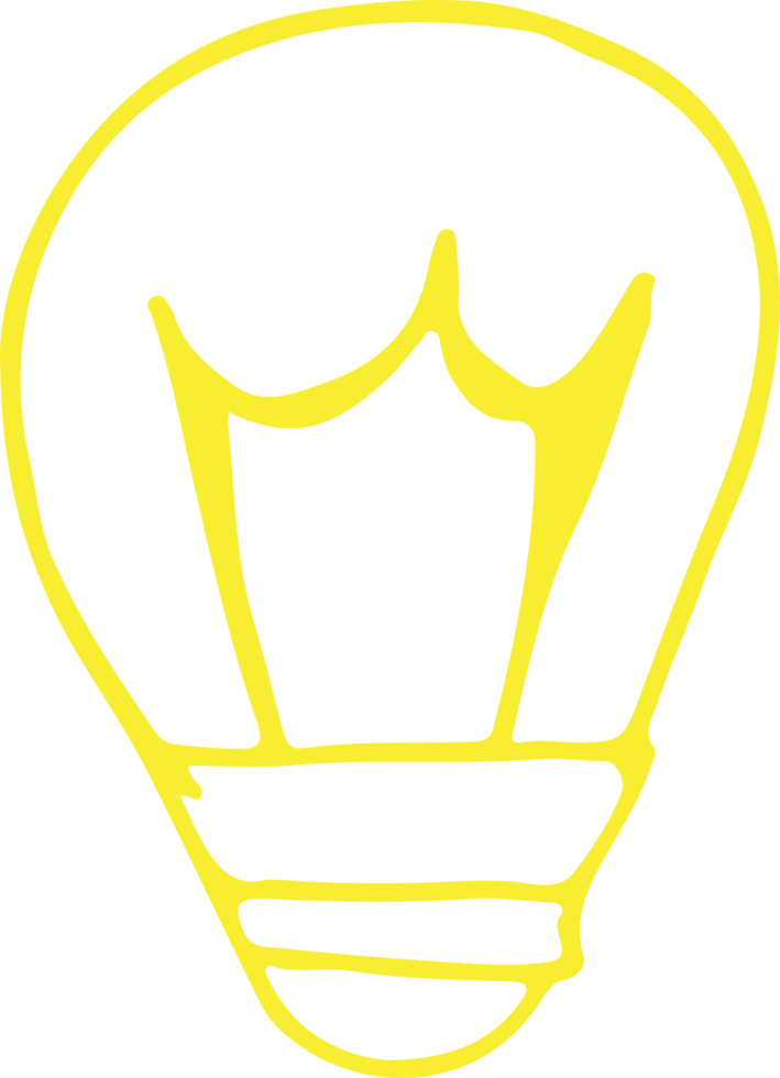 desenhando lâmpada ícone sinal símbolo design png