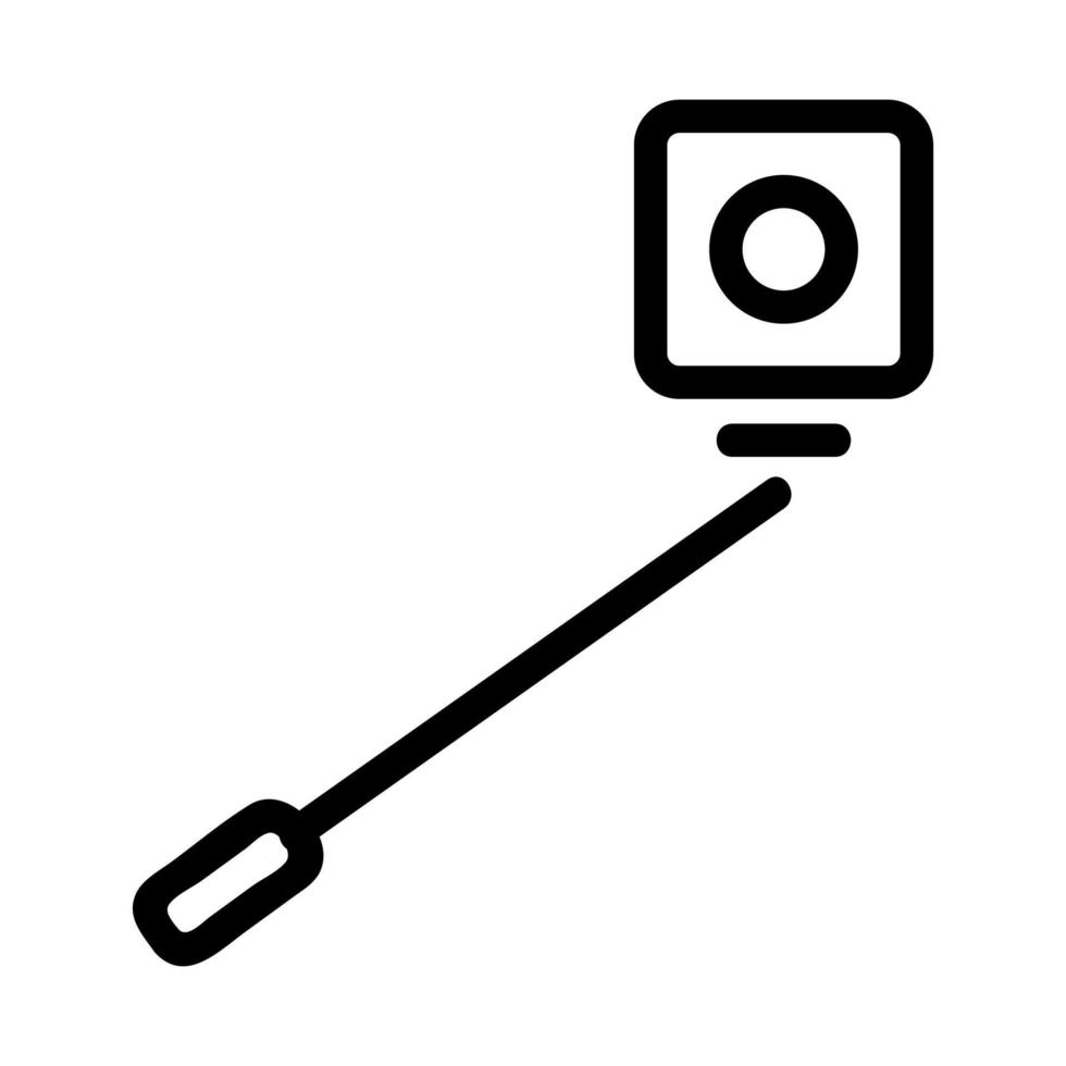 Action camera icon vector. Isolated contour symbol illustration vector