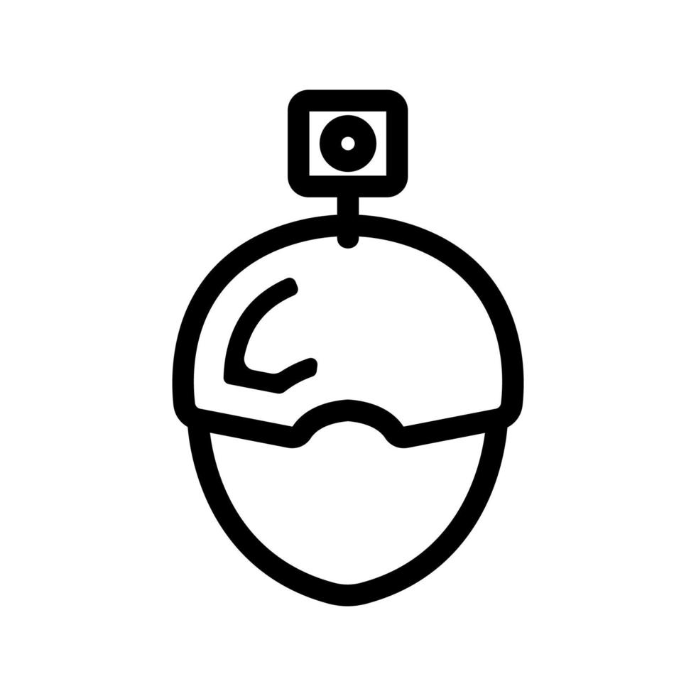 Action camera icon vector. Isolated contour symbol illustration vector