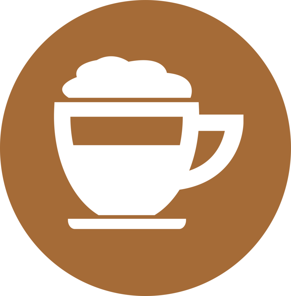 diseño de símbolo de signo de icono de café png