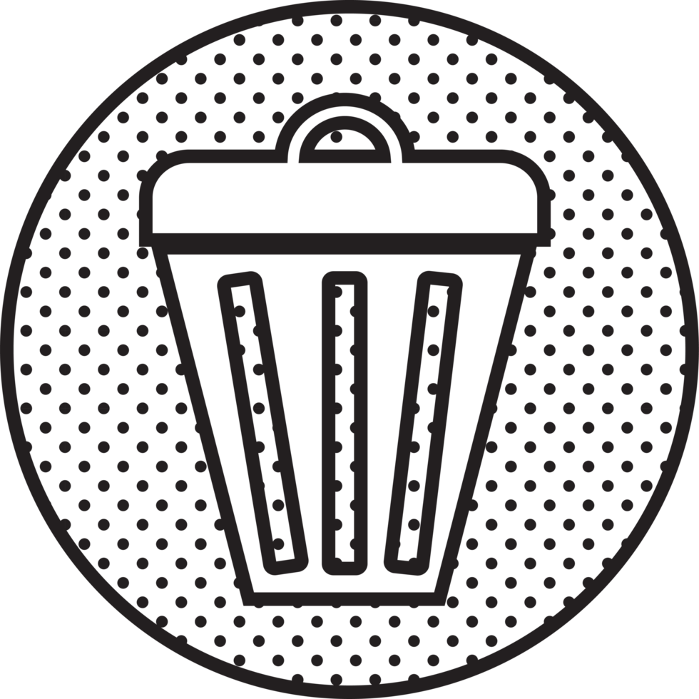 Trash can icon sign symbol design 10148691 PNG