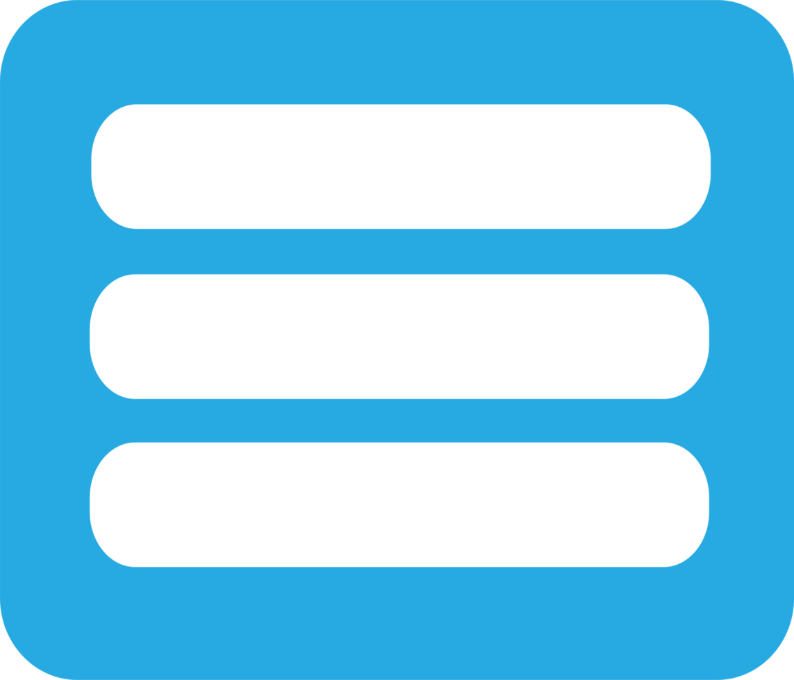 design de símbolo de sinal de ícone de menu png