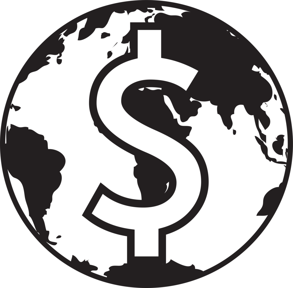 Dollar money icon sign symbol design png