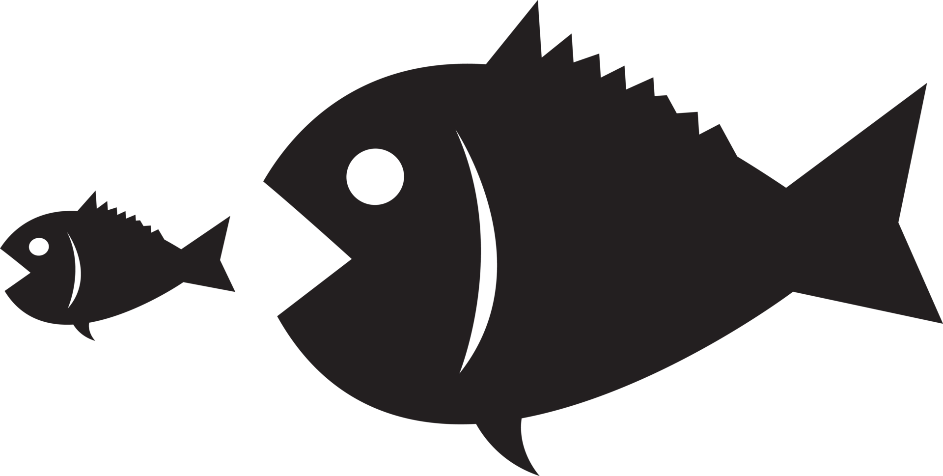 big fish eat little fish icon png