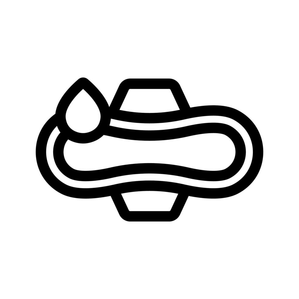 vector de icono de higiene de la mujer. ilustración de símbolo de contorno aislado