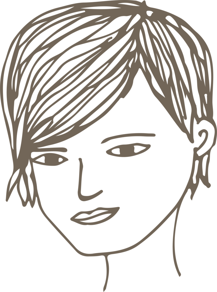 persone faccia icona avatar mano disegnare segno design png