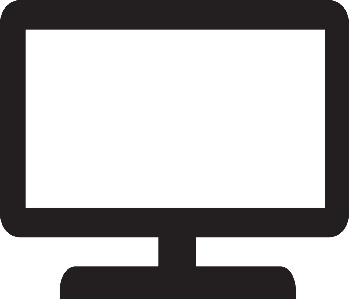 TV icon sign symbol design png