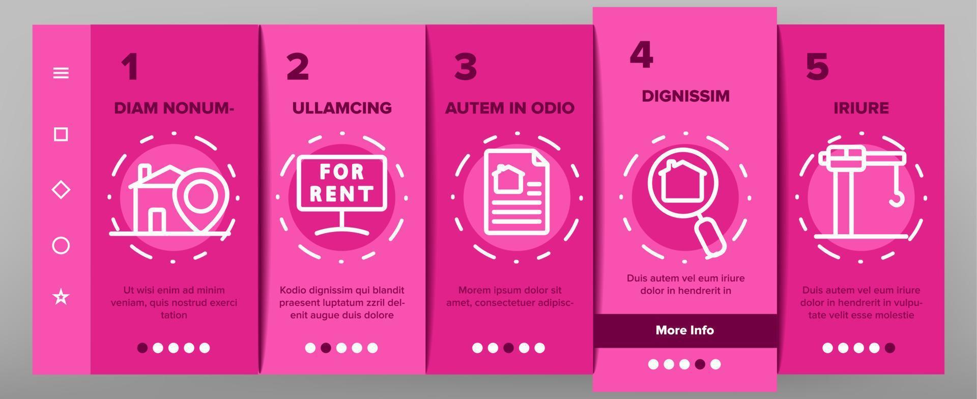 Real Estate Elements Vector Onboarding