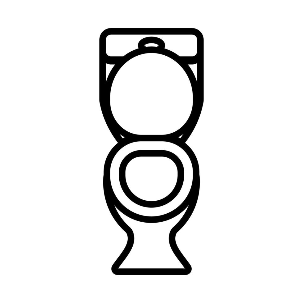 toilet icon vector. Isolated contour symbol illustration vector