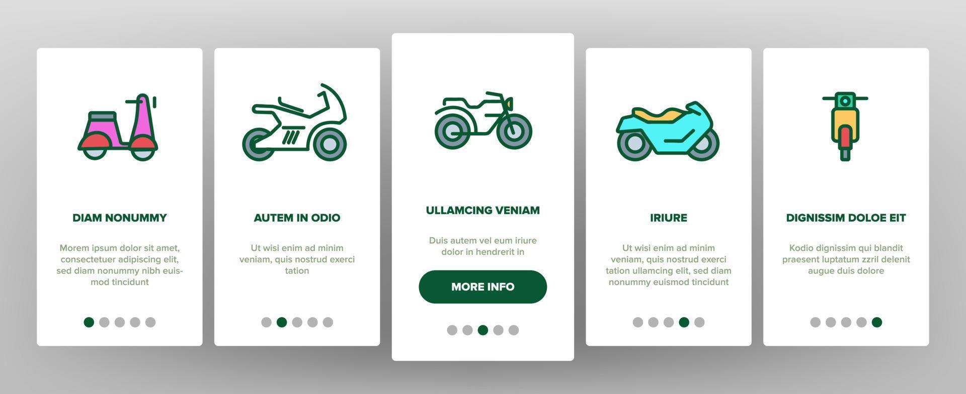 Motorbike Onboarding Vector