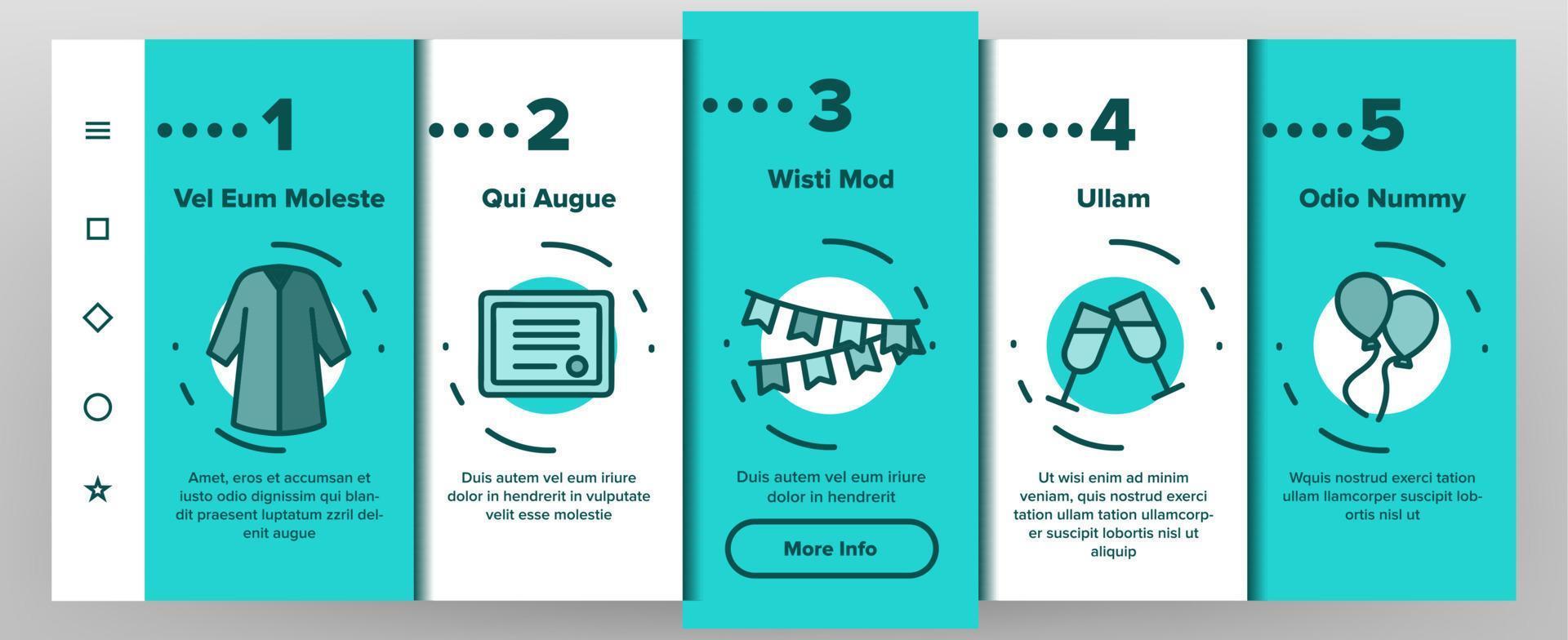 Graduation Onboarding Vector