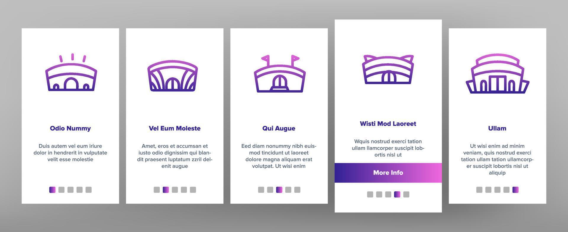 Arena Buildings Onboarding Vector