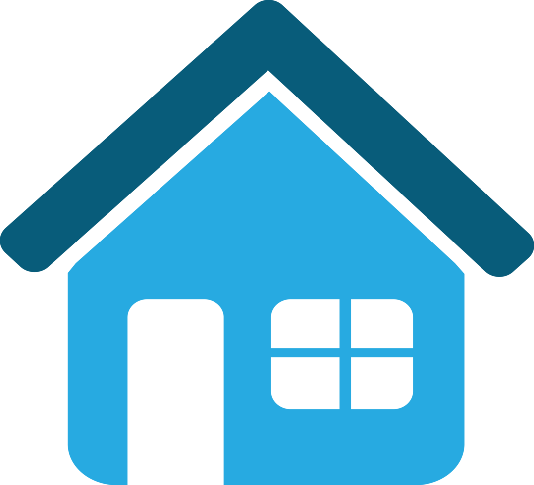 house icon blue png