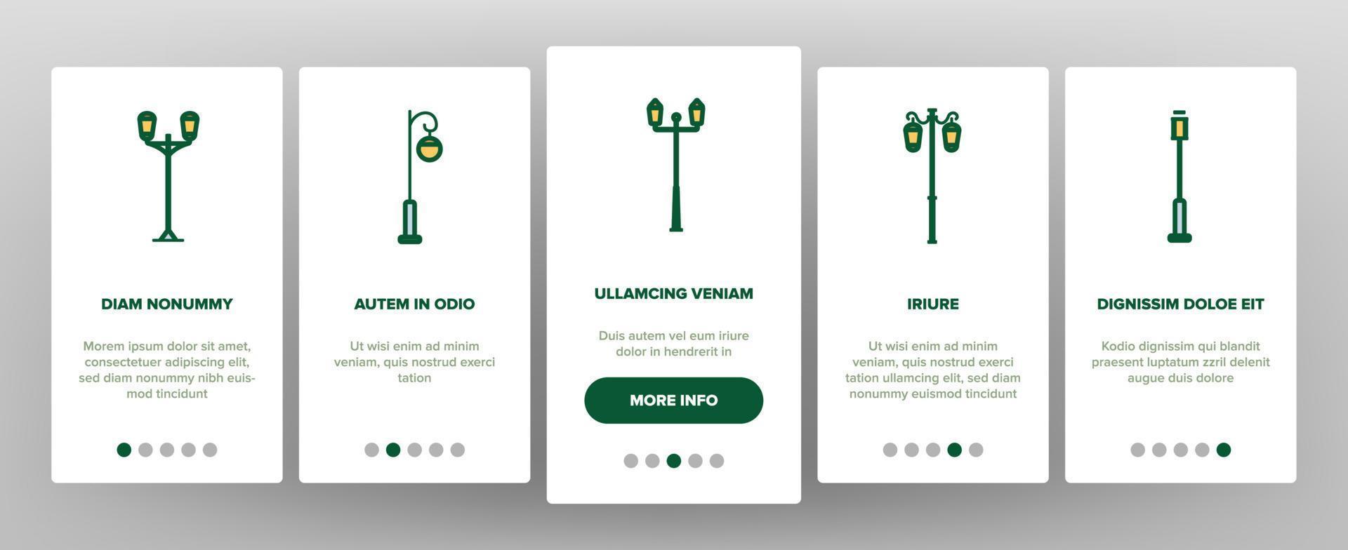 Street Lights Linear Vector Onboarding