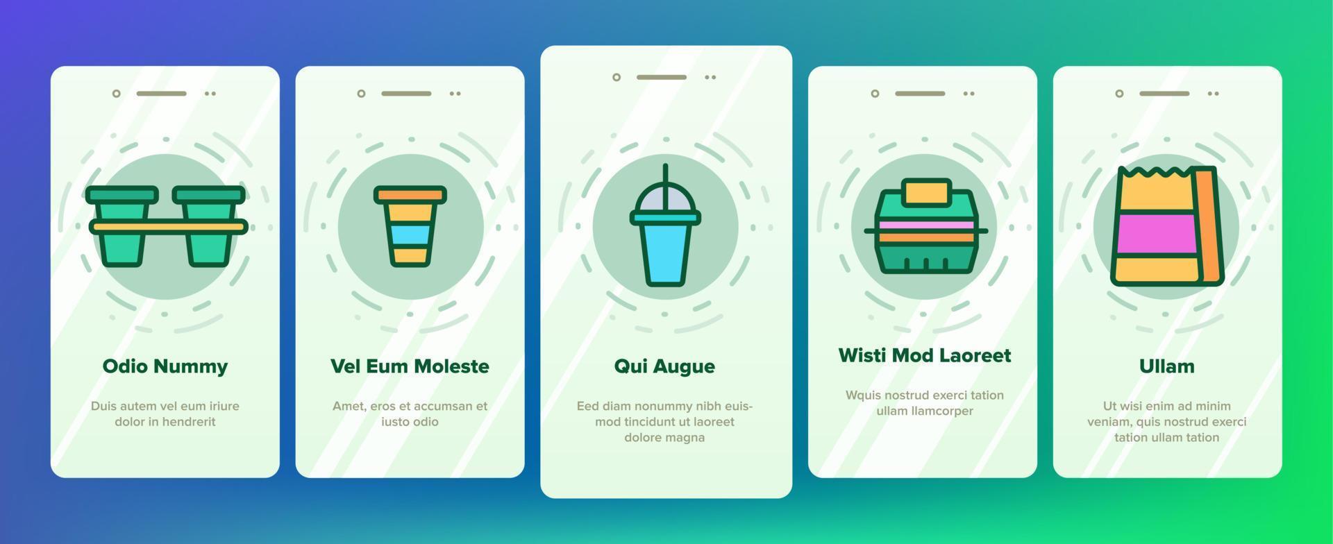 Takeout Food Vector Onboarding