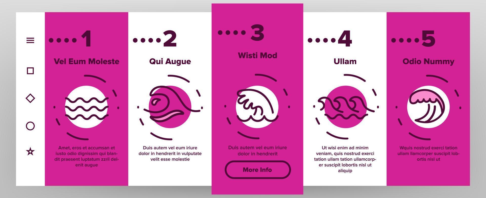 Sea And Ocean Waves Vector Onboarding
