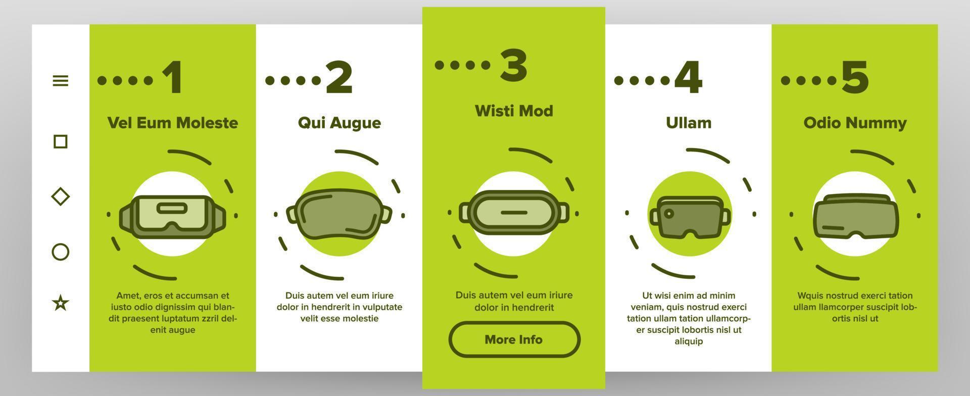 Game Goggles Vector Onboarding