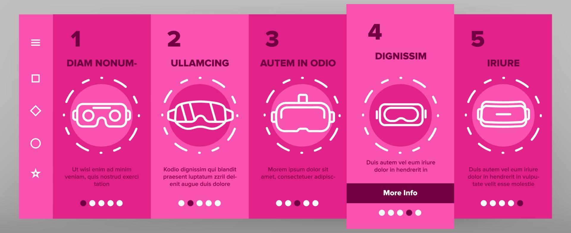Game Goggles Vector Onboarding