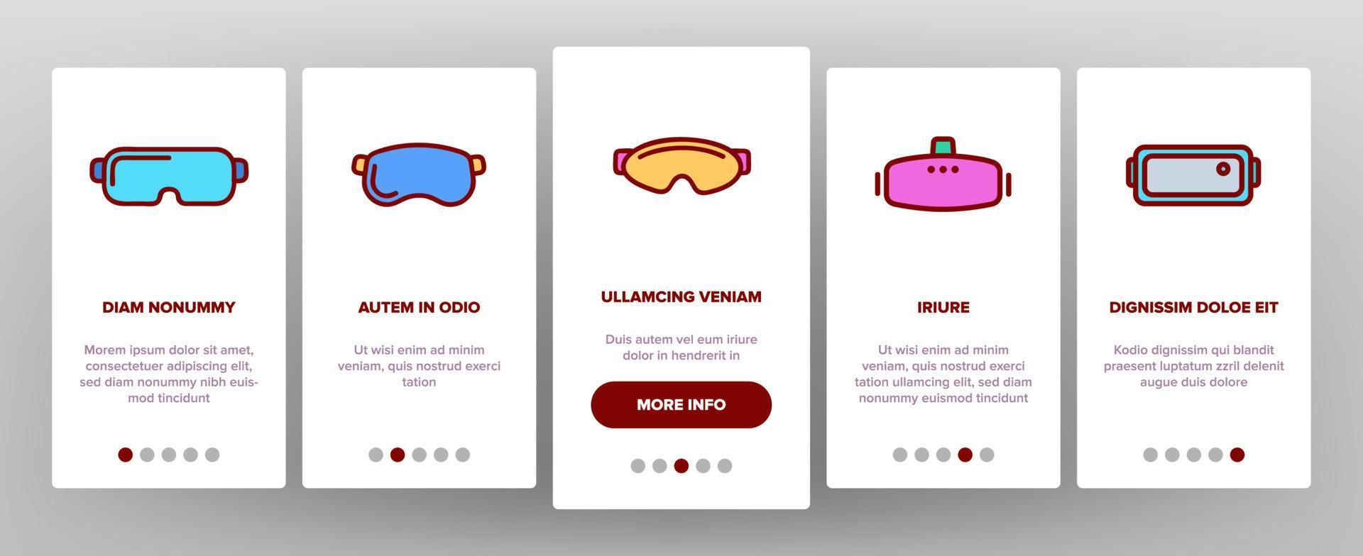 Game Goggles Vector Onboarding