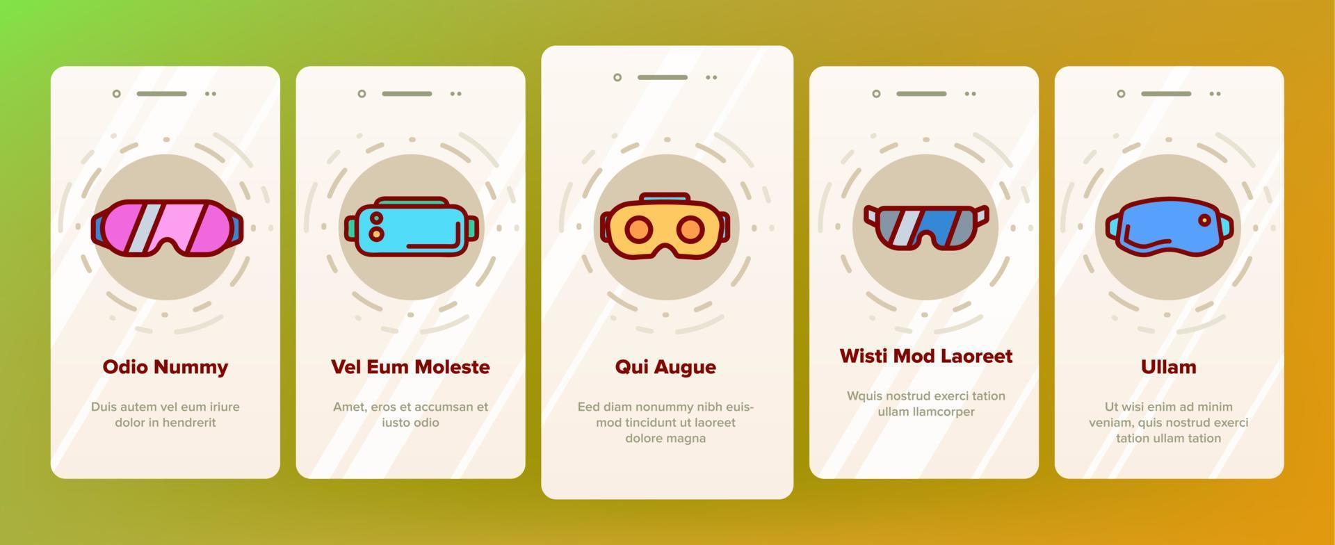 Game Goggles Vector Onboarding