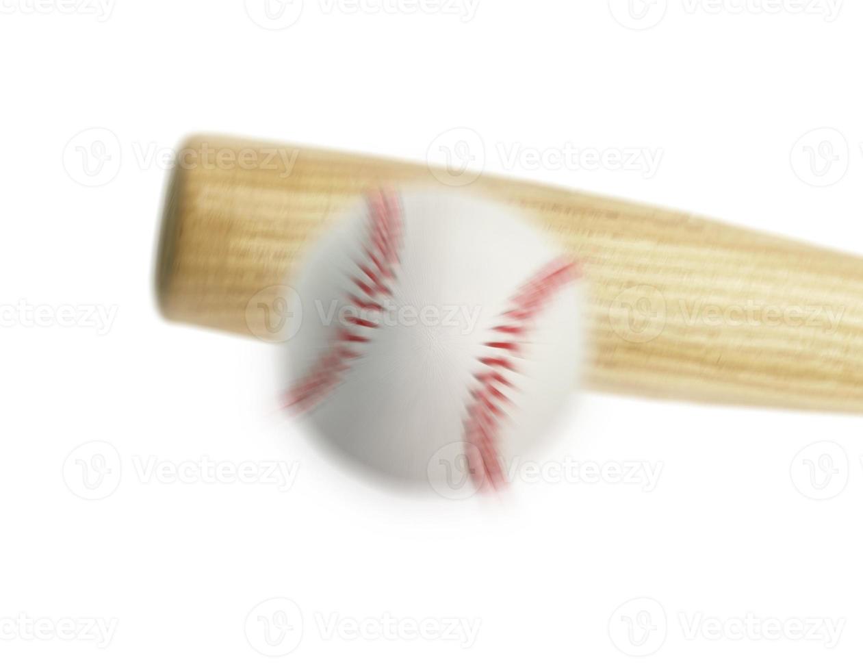 baseball hit with the motion move photo