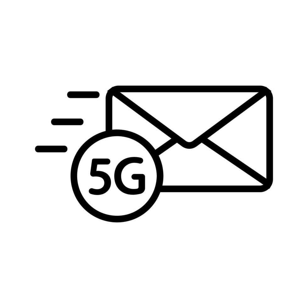 High speed internet icon vector. Isolated contour symbol illustration vector