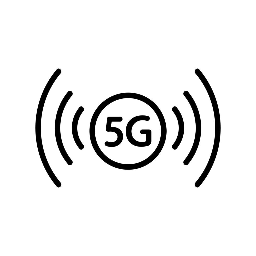 Internet and the distribution of the internet icon vector. Isolated contour symbol illustration vector