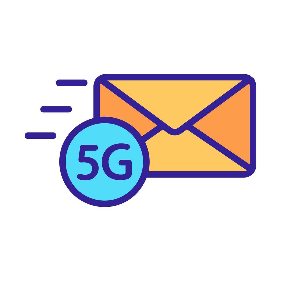 High speed internet icon vector. Isolated contour symbol illustration vector