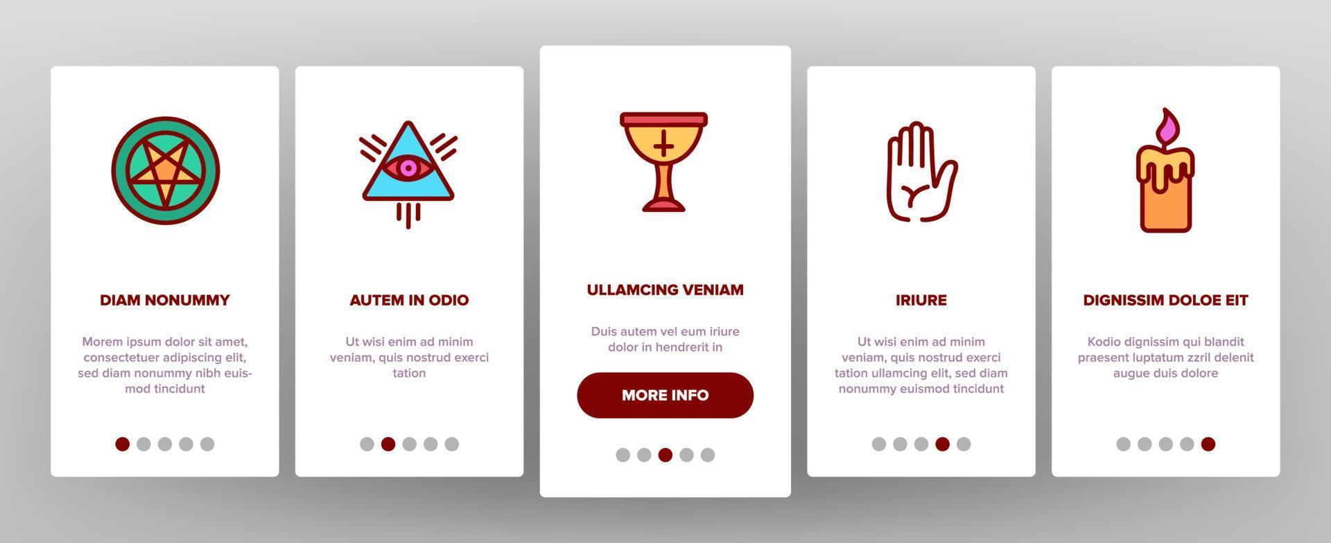 Occult, Demonic Entity Imagery Vector Onboarding