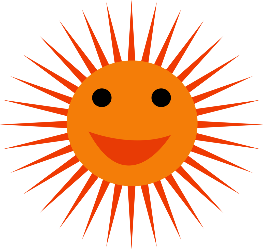 sun emotion cartoon icon sign design png