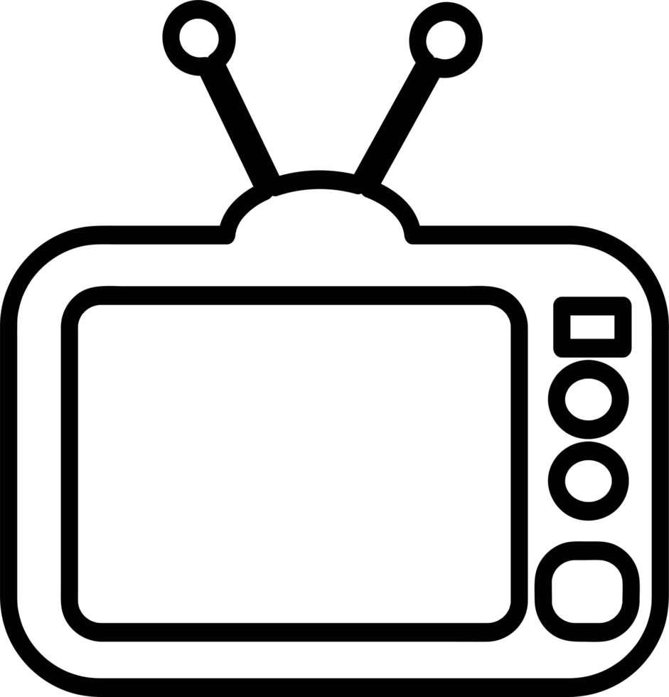 TV icon illustration sign symbol design png