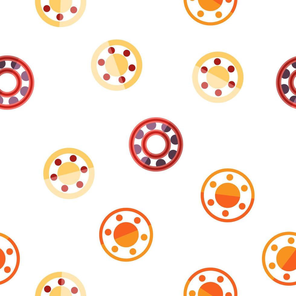 Ball Bearing Mechanism Vector Seamless Pattern