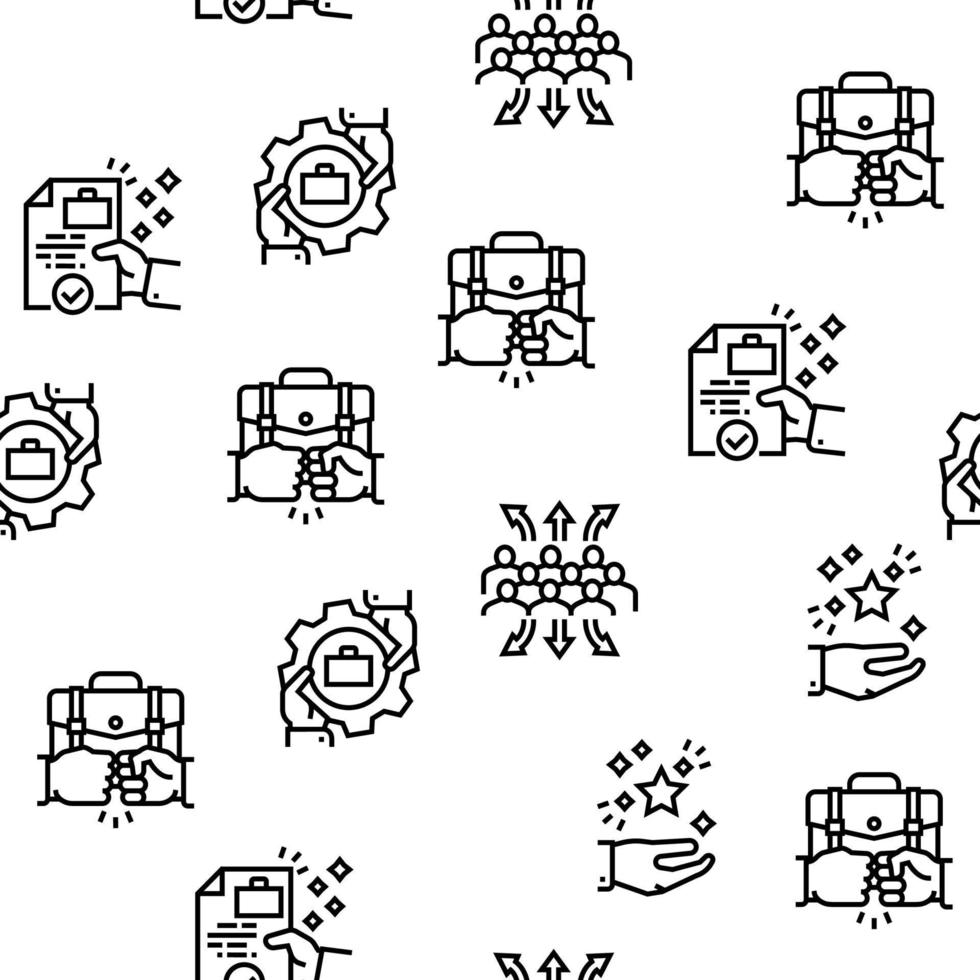 Solution Business Problem Task Vector Seamless Pattern