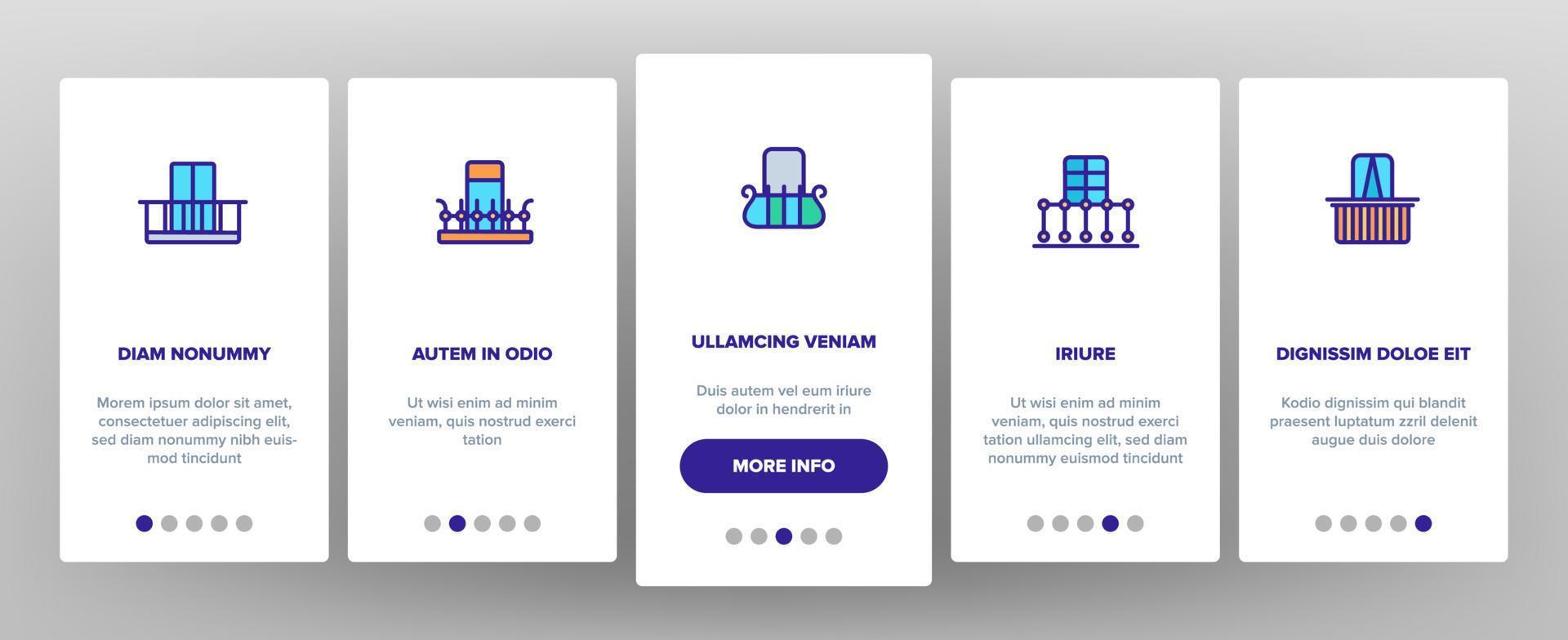 House Balcony Forms Vector Onboarding Mobile App Page Screen