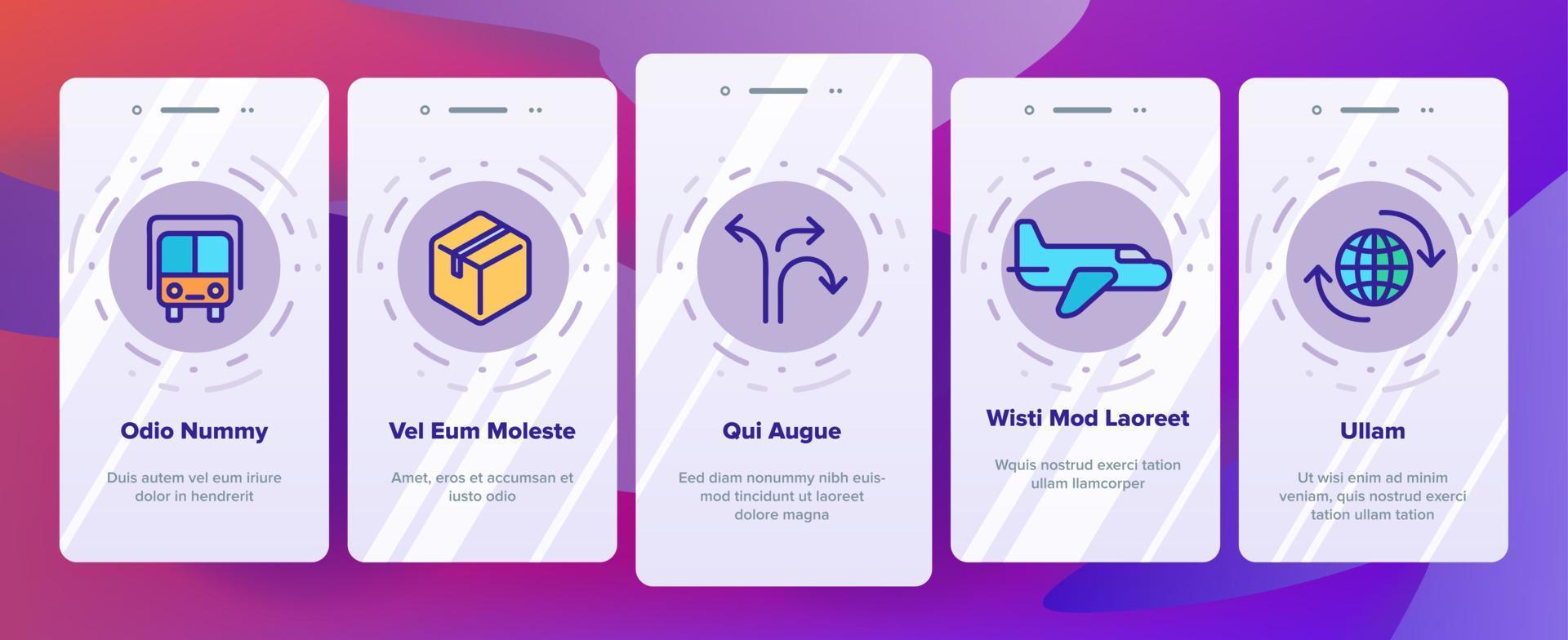 Global Logistic Department Linear Vector Onboarding