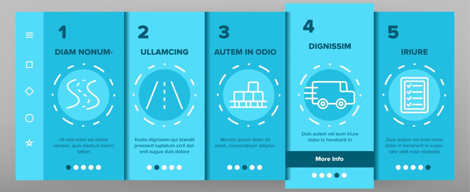 Global Logistic Department Linear Vector Onboarding